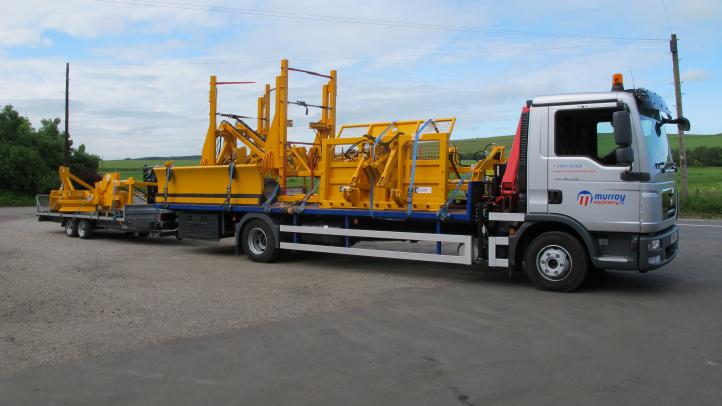Murray Machinery lorry out on deliveries