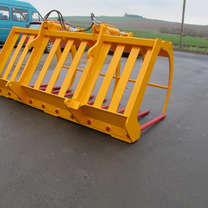 8' Heavy Duty Muck Fork and Top Grab with HD SHW Tines