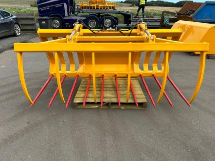 8' wide Muck Fork and Top Grab for Agricar